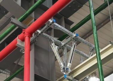 隰县该抗震支架的整体式支吊架结构协调性好